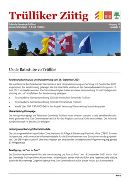 Trülliker Ziitig 2021/7